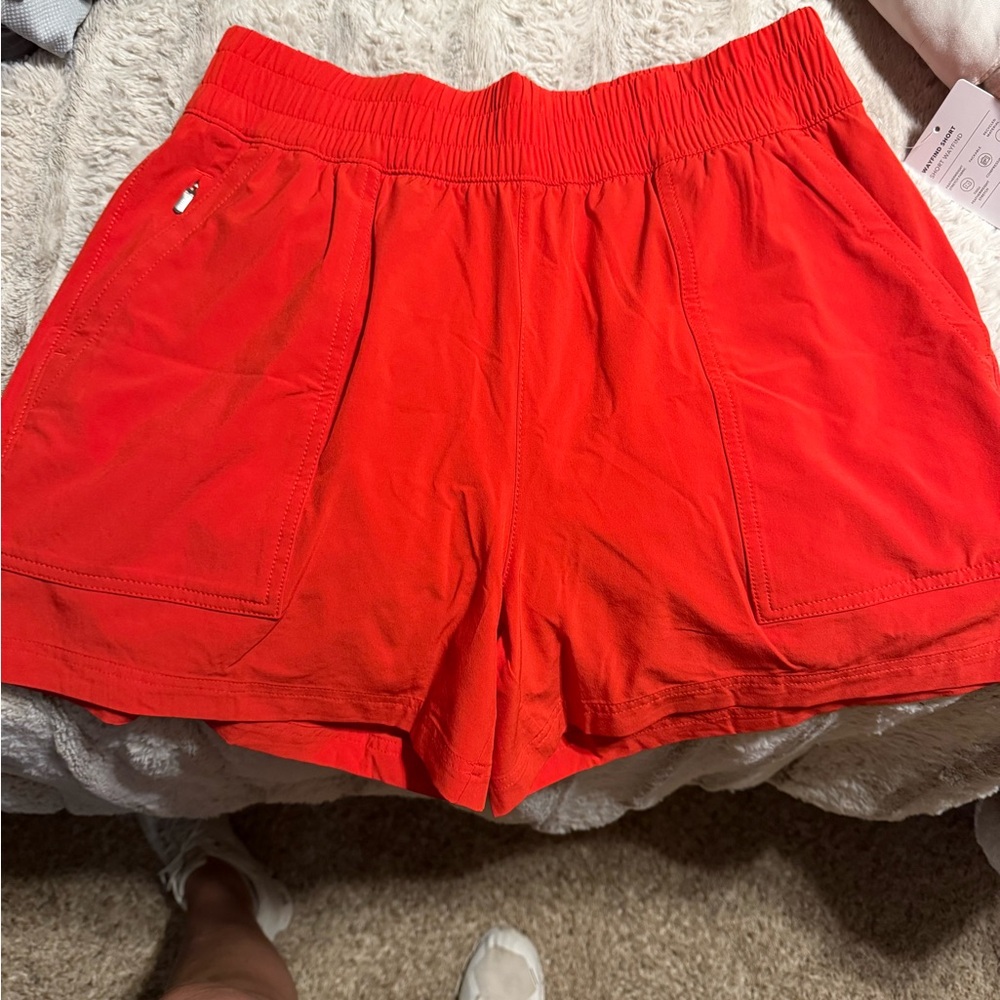 Athleta Wayfind Women's Red Casual Shorts NWT